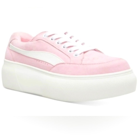 Madden Girl Shoes - 🆕Madden Girl “Ollie” Pink Lace Up platform Sneaker, Size 8